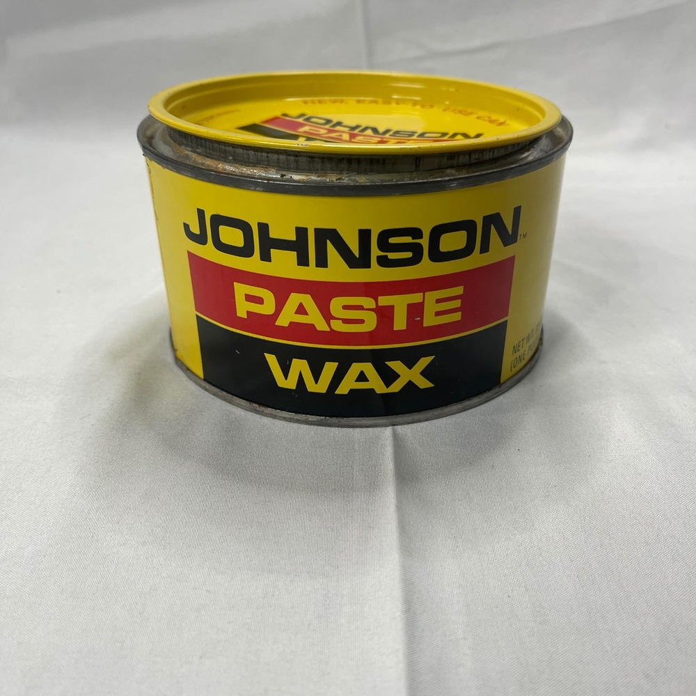 Vintage Johnson Paste Wax 1 lb Tin Original Formula Wood Floor Furniture Polish